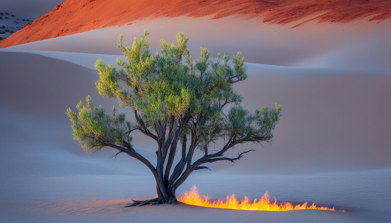 God's calling in the burning bush Exodus 3:2