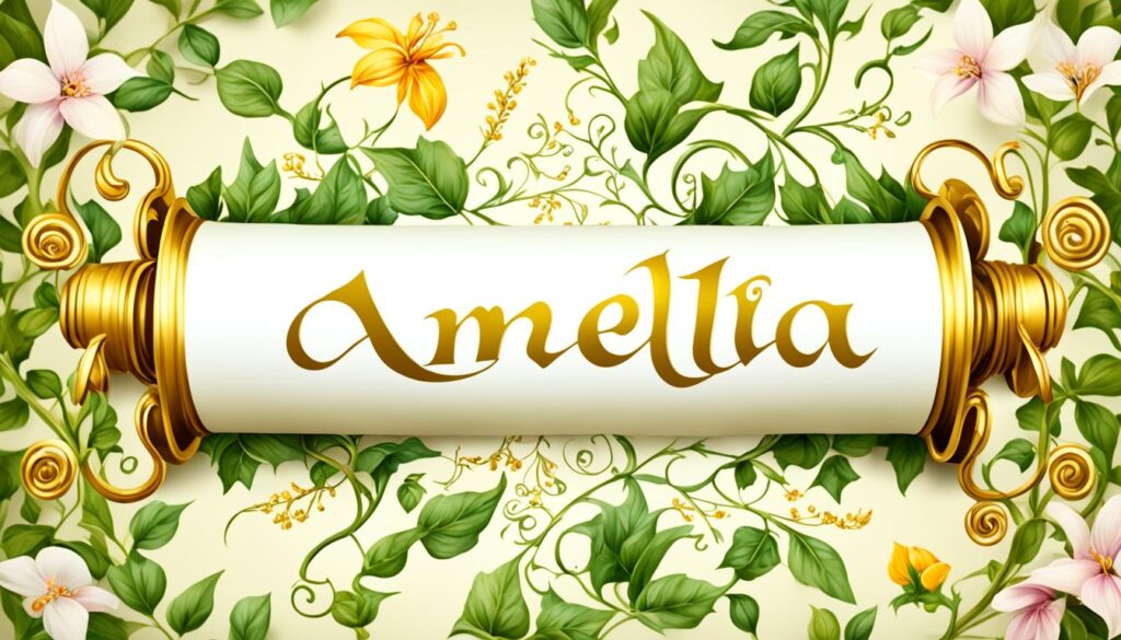 meaning of amelia in the bible