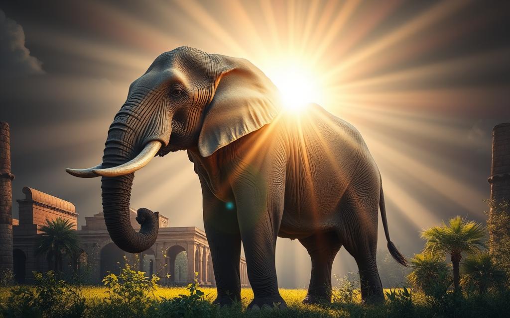 what does an elephant symbolize in the bible